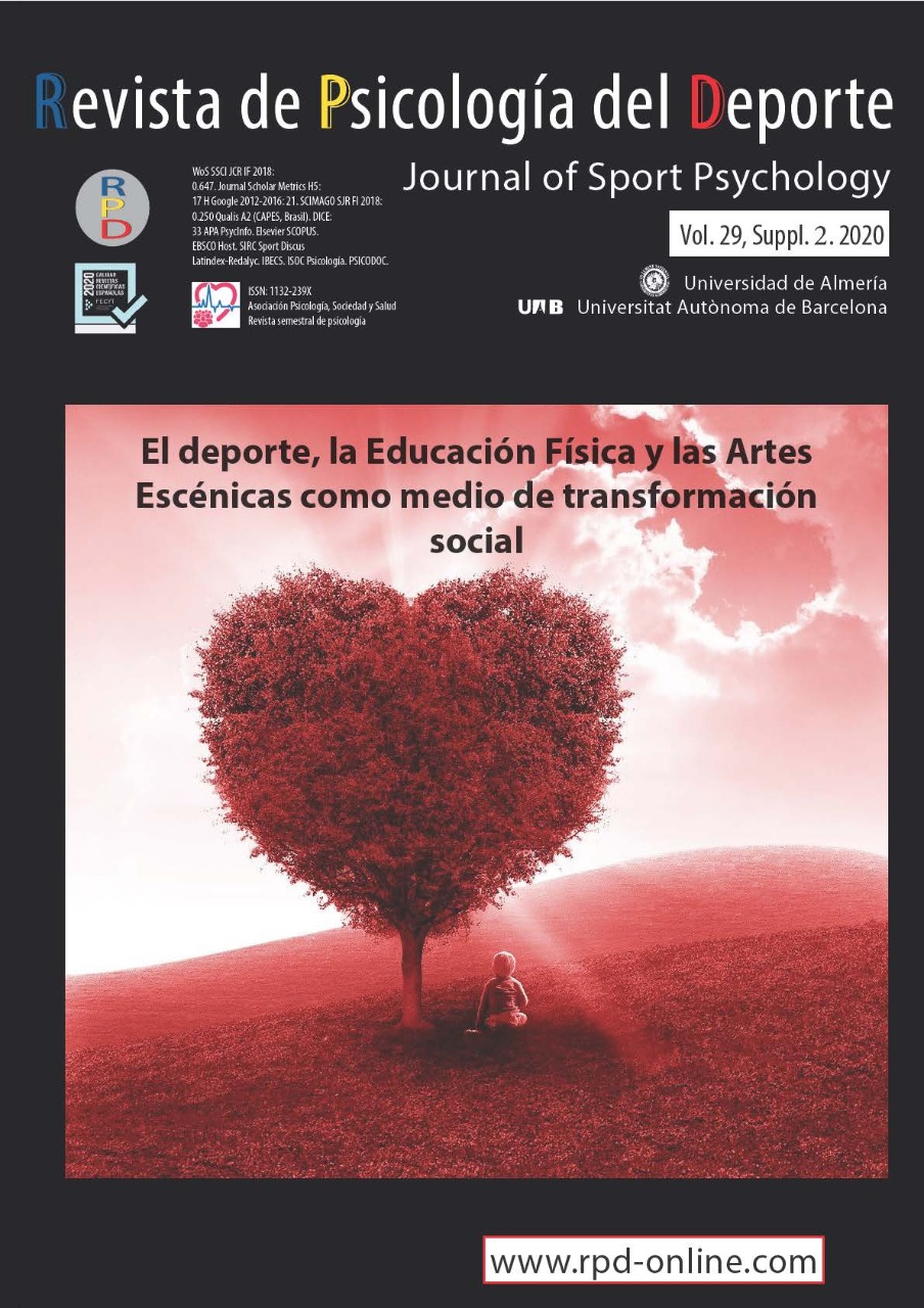 					View Vol. 29 No. 5 (2020): Supplement 2-Sport, Physical Education and Performing Arts as tools of social transformation
				